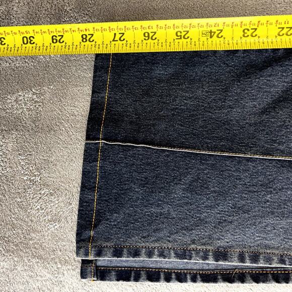 Vintage Forever 21 Jeans Dark Wash Flare Split Hem Women's M Made in USA - Picture 9 of 11